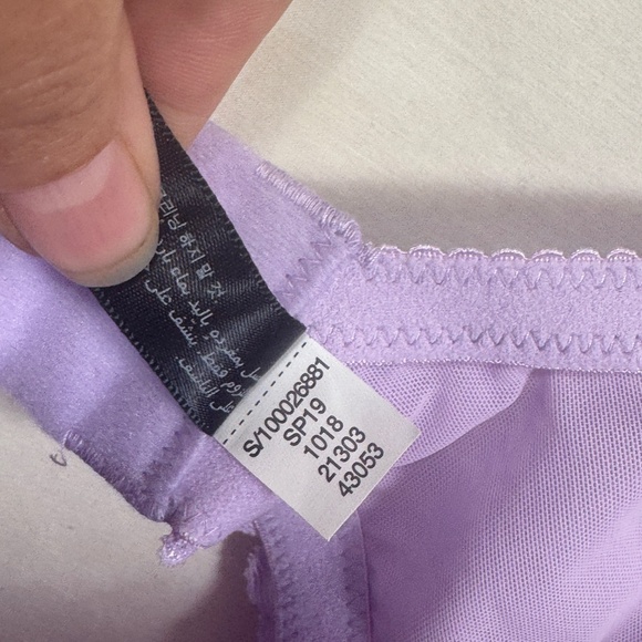 INC Bra Womens Size 44C Lilac Purple Lace Overlay Underwire Lightly Lined - Picture 3 of 6